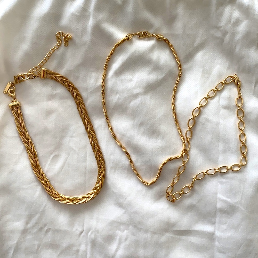 3 in 1 Gold necklaces